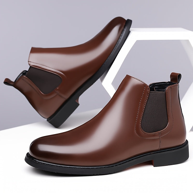 Women's Dark Brown Everyday Chelsea Boots with Flexible Sides