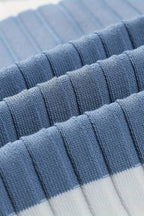 Men's Knitted Stripe Polo Textured Smart Casual Summer Shirt