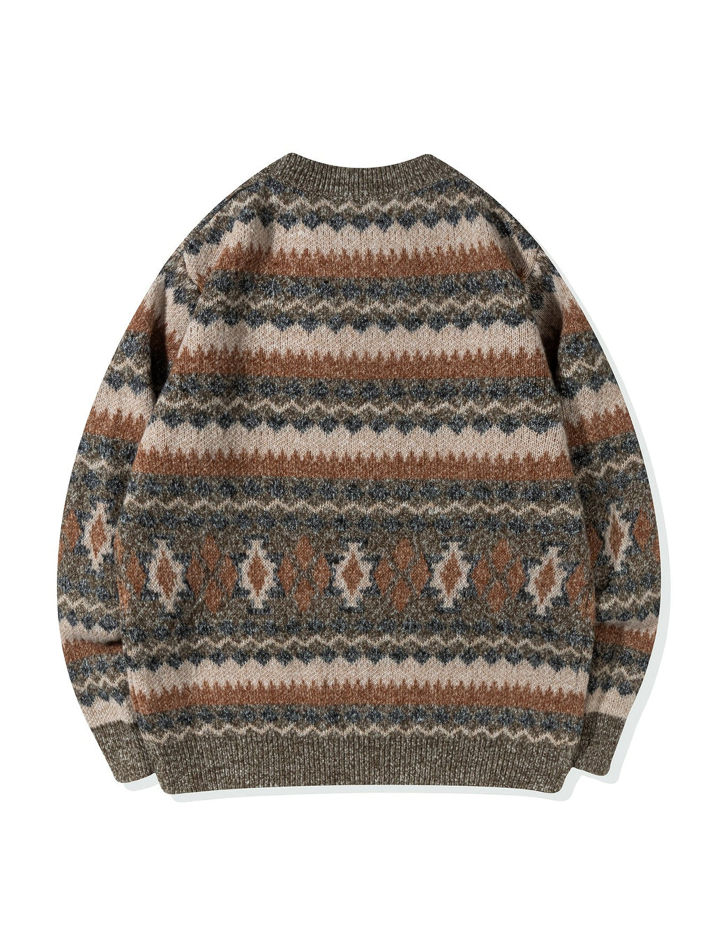 Women's Relaxed Nordic-Pattern Knit Sweater
