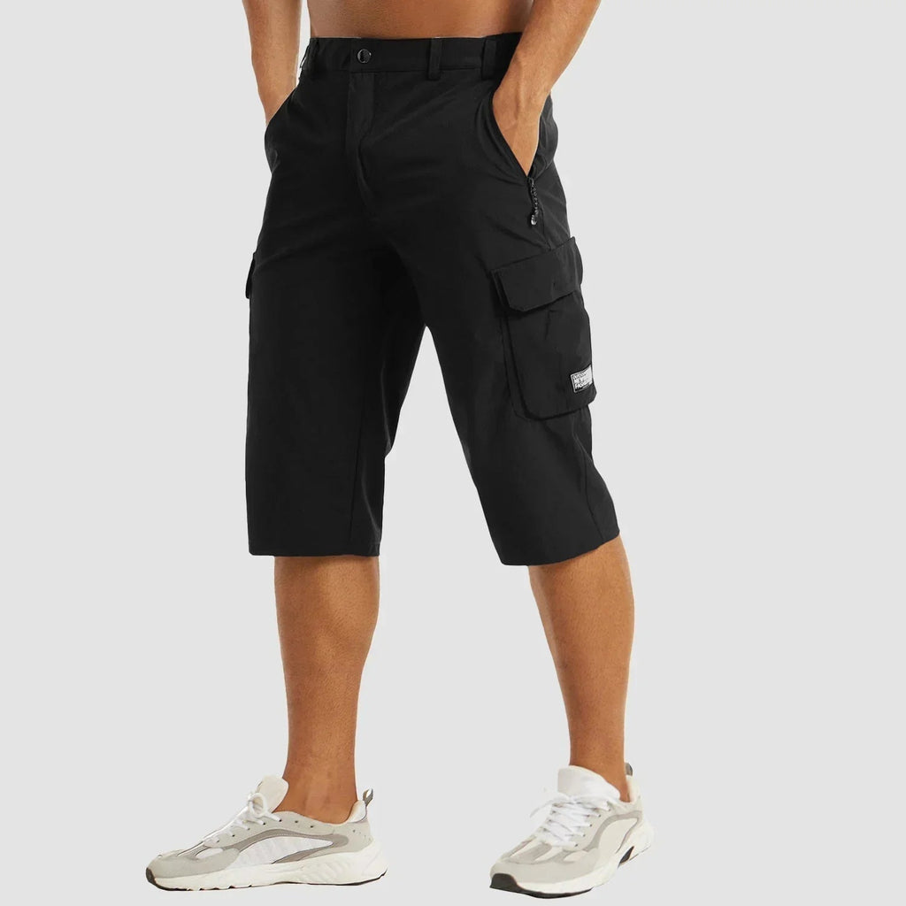 Men's Stretch Cargo Bermuda Shorts with Utility Pockets