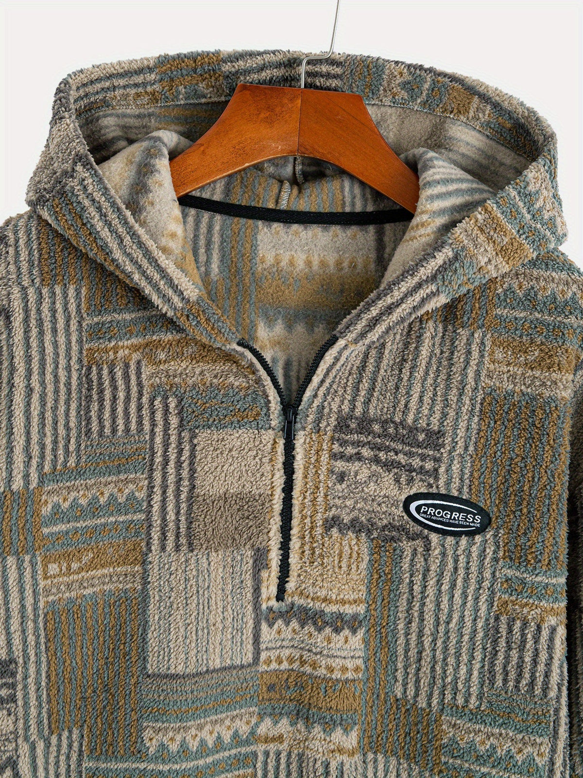Women's Cozy Pattern Knit Quarter-Zip Pullover
