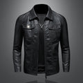 Men's Vintage Leather Jacket Durable Comfortable Stylish Classic Everyday