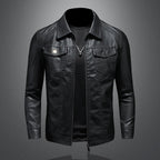 Men's Vintage Leather Jacket Durable Comfortable Stylish Classic Everyday