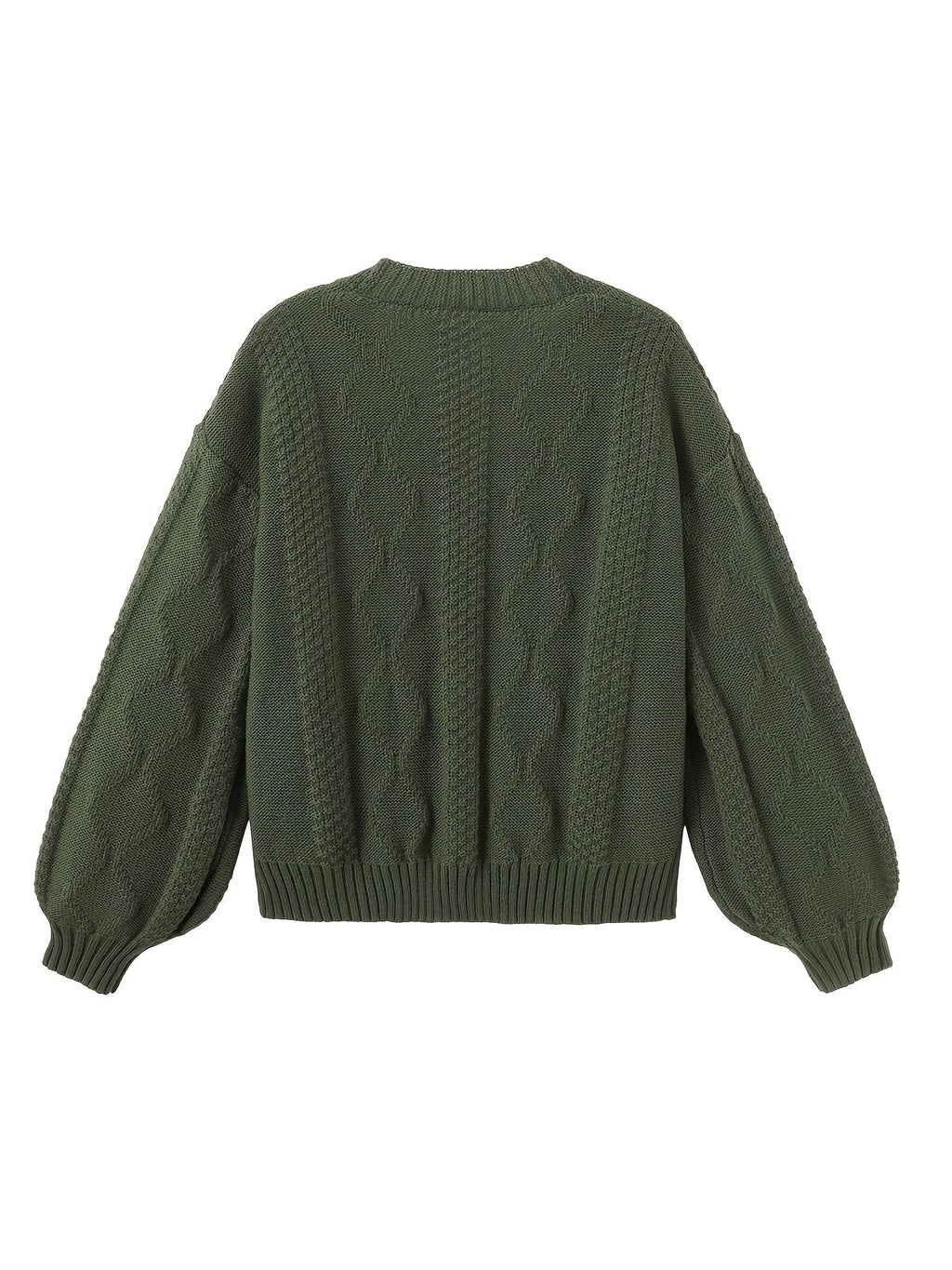 Women's Delicate Floral Stitch Knit Cardigan