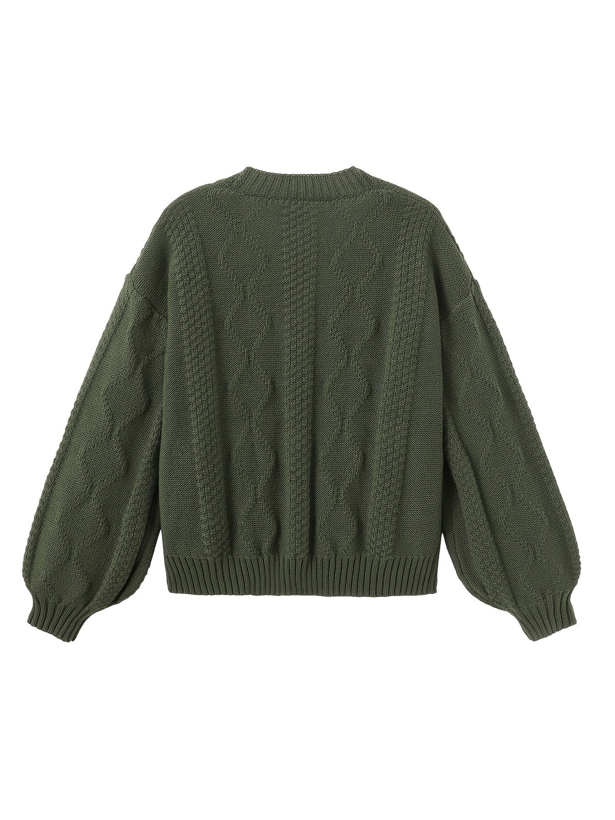 Women's Delicate Floral Stitch Knit Cardigan