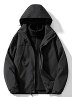 Men's 3 in 1 Outdoor Jacket Hooded Winter Layer