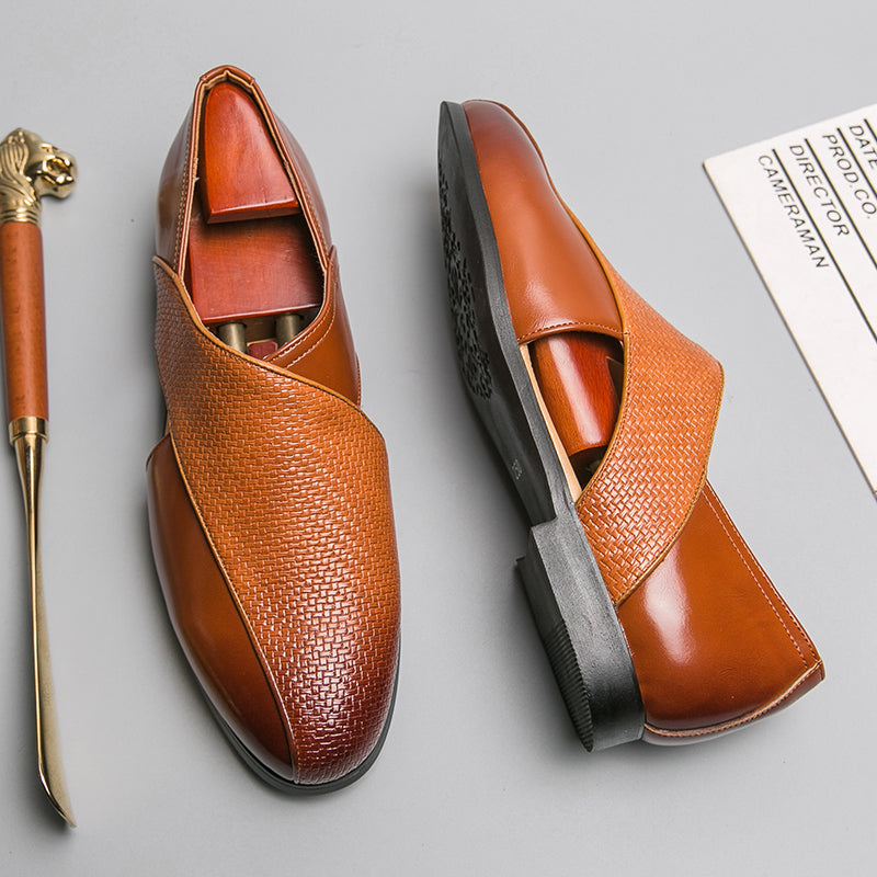 Women's Slim-Profile Real Leather Loafers with Supportive Sole