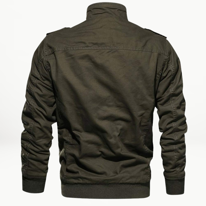 Men's Utility Style Winter Jacket Insulated Outerwear for Workdays