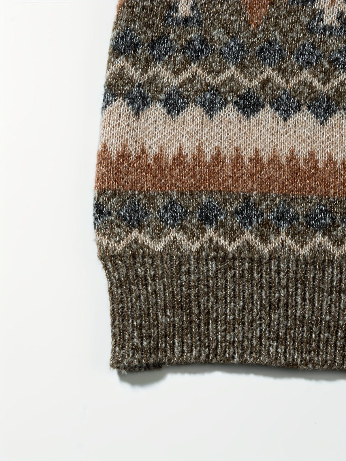Women's Relaxed Nordic-Pattern Knit Sweater