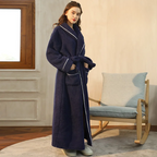 Women's Flannel Bathrobe – Soft Belted Robe