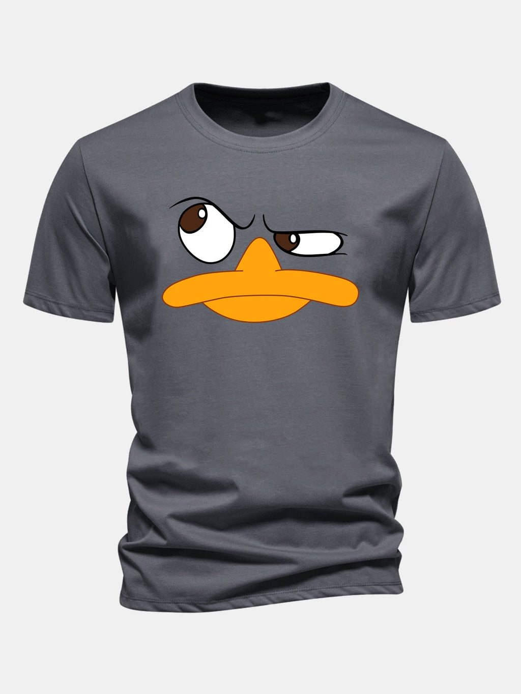 Men's Graphic T Shirt Cartoon Face Print Casual Fit