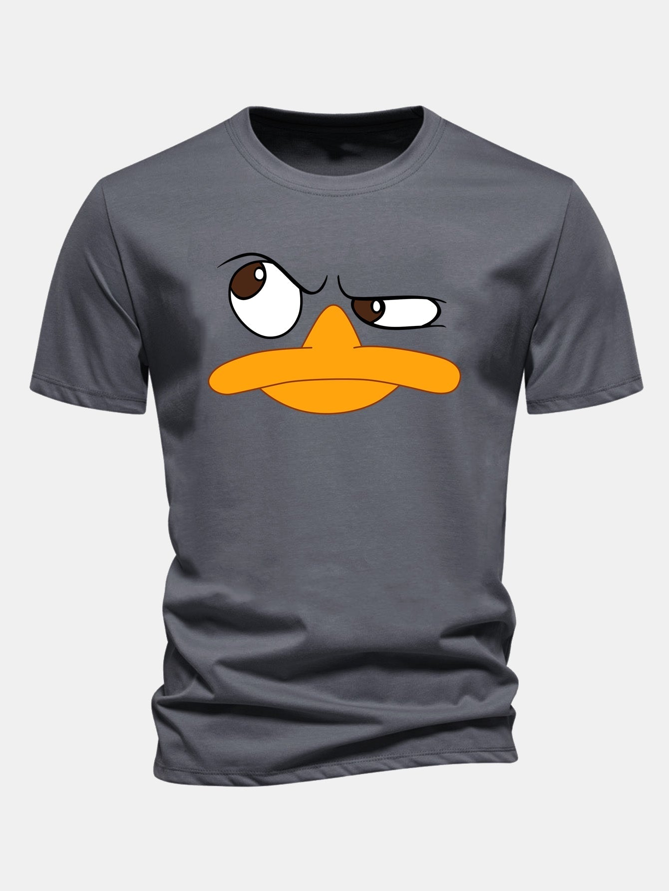 Men's Graphic T Shirt Cartoon Face Print Casual Fit