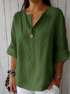 Women's Casual V-Neck Blouse