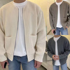 Men's High Collar Knit Sweater Warm Comfortable Stylish Casual