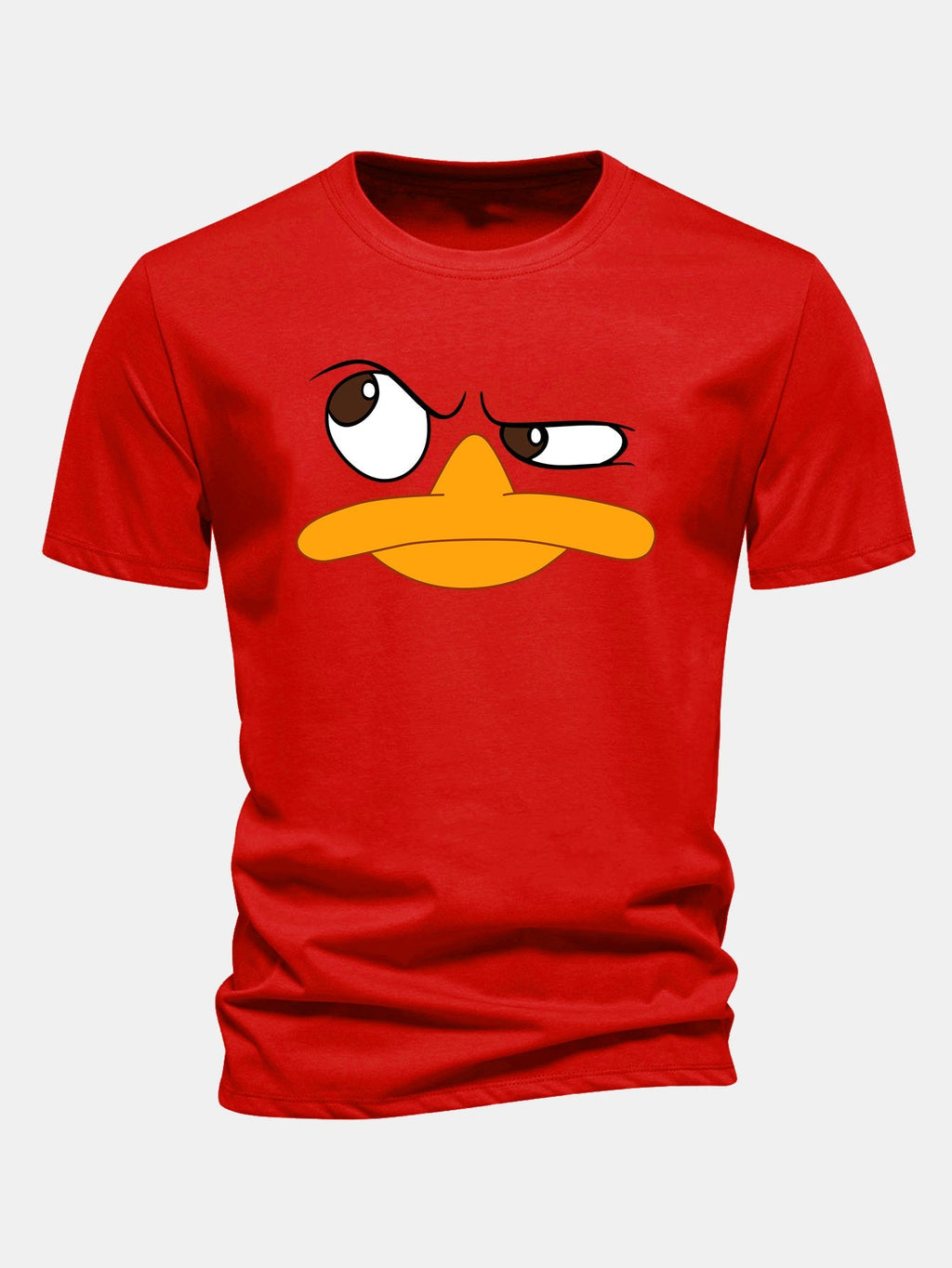 Men's Graphic T Shirt Cartoon Face Print Casual Fit