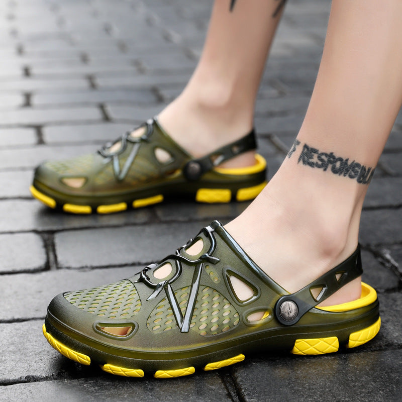 Men's Vented Closed Toe Slingback Sandals