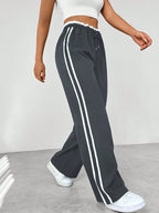 Women's Wide Leg Jogger Trousers Elastic Waist Lounge