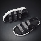 Men's Triple Strap Sandals Cushioned Outdoor Summer Footwear