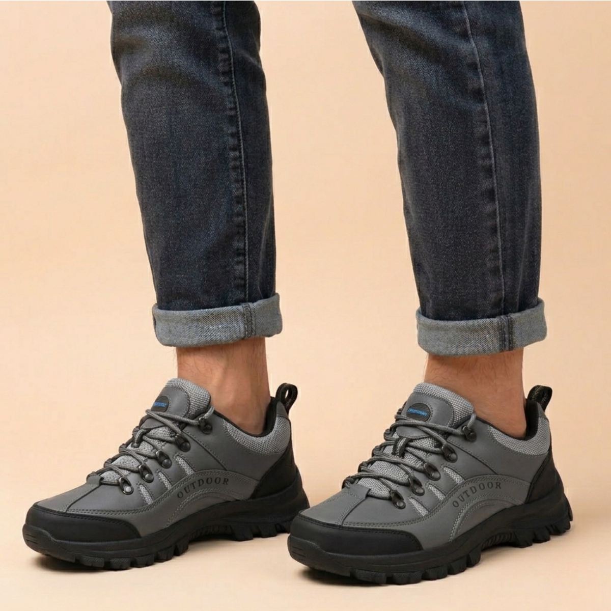 Men's Rugged Outdoor Walking Hiking Trail Shoes