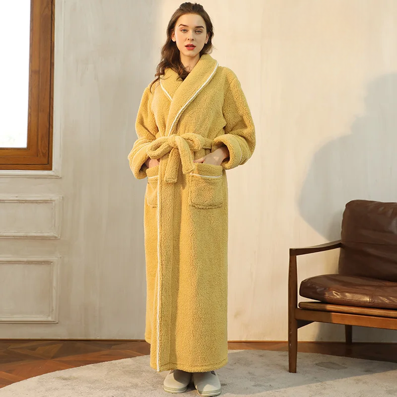Women's Flannel Bathrobe – Soft Belted Robe