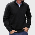 Men's Quarter Zip Sweater Refined Knit Layer for Smart