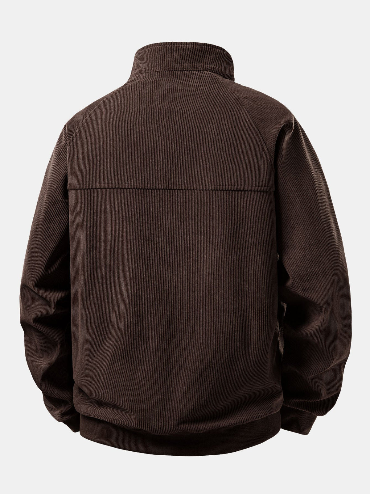 Men's Fine Corduroy Zip Collar Sweatshirt