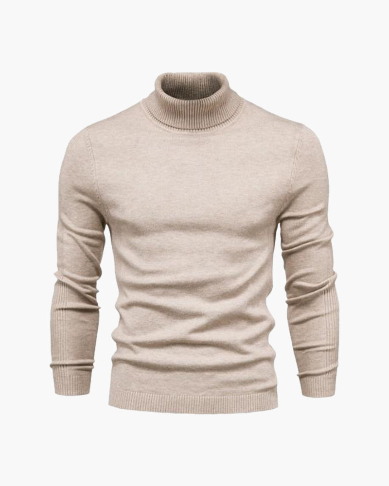Men's Fine Knit Turtleneck Jumper Classic Fit