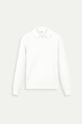 Men's Ribbed Knit Polo Long Sleeve Smart Casual Shirt
