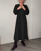 Women's Maxi Dress Relaxed Long Sleeve Cocktail Silhouette