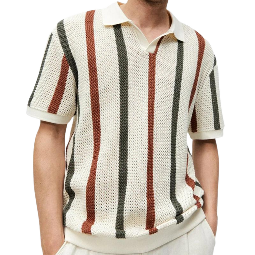 Men's Breathable Summer Polo Shirt Lightweight Comfortable Stylish Casual