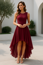 Women's Wedding Guest High-Low Elegant Dress