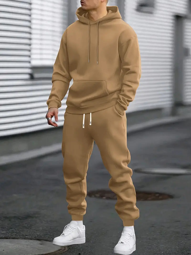 Men's Hoodie and Joggers Set Relaxed Two Piece Tracksuit
