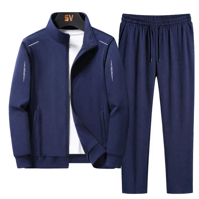 Men's Tracksuit Set with Zip Jacket Regular Fit