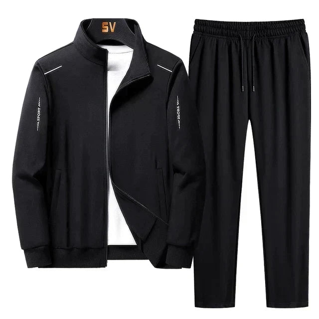 Men's Tracksuit Set with Zip Jacket Regular Fit