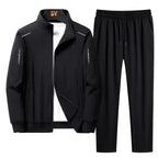 Men's Tracksuit Set with Zip Jacket Regular Fit