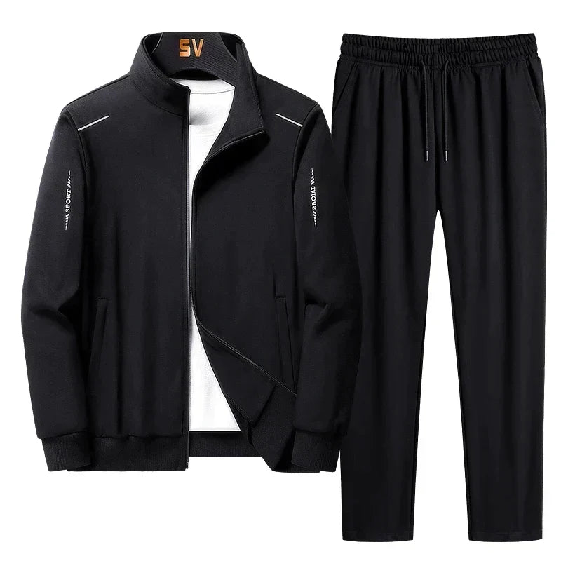 Men's Tracksuit Set with Zip Jacket Regular Fit