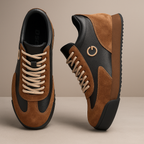 Men's Retro Colour Block Suede Casual Lifestyle Sneakers