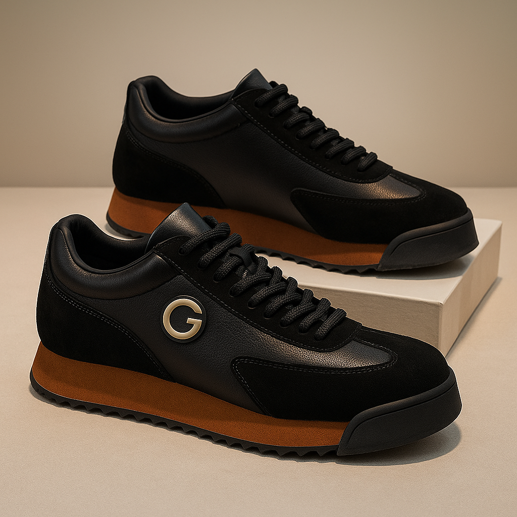 Men's Retro Colour Block Suede Casual Lifestyle Sneakers