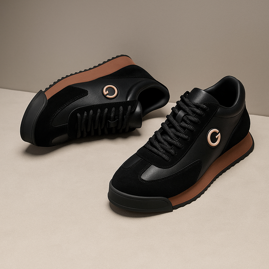 Men's Retro Colour Block Suede Casual Lifestyle Sneakers