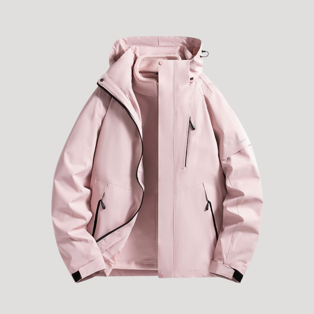 Women's Waterproof Hooded Windbreaker Jacket – Lightweight Outdoor