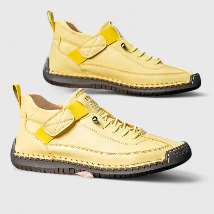 Women's Streamlined Soft-Step Everyday Walking Sneakers - Yellow