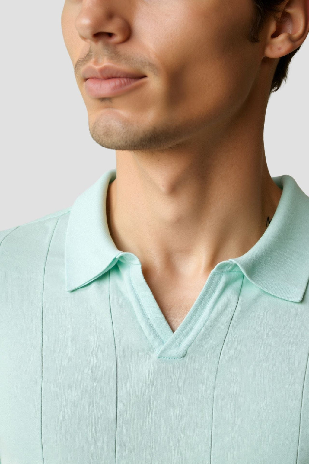 Men's Fine Knit Polo Relaxed Smart Casual Summer Shirt