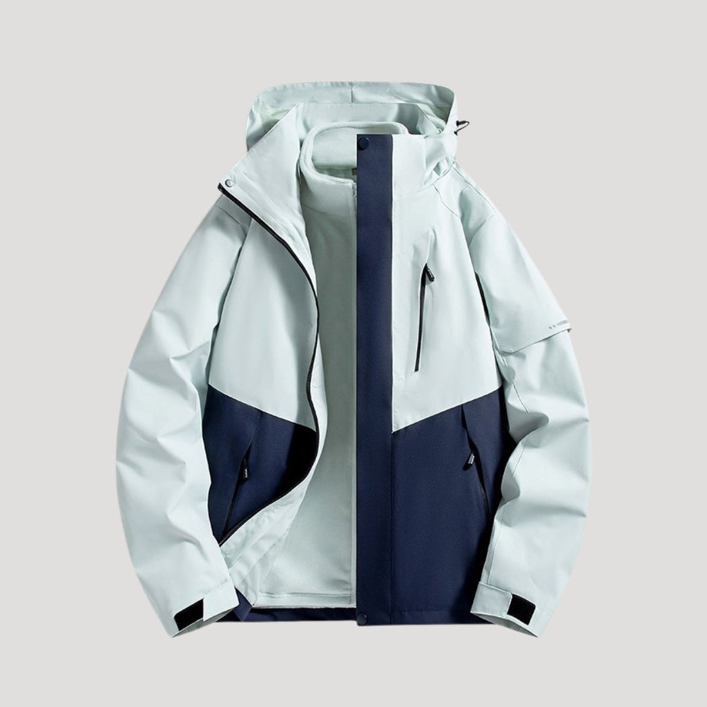 Women's Waterproof Hooded Windbreaker Jacket – Lightweight Outdoor