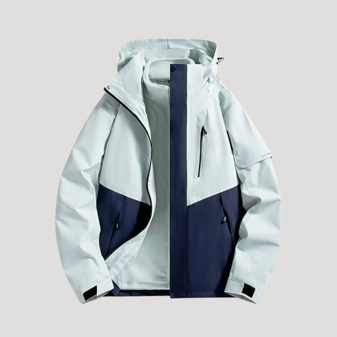 Women's Waterproof Hooded Windbreaker Jacket – Lightweight Outdoor