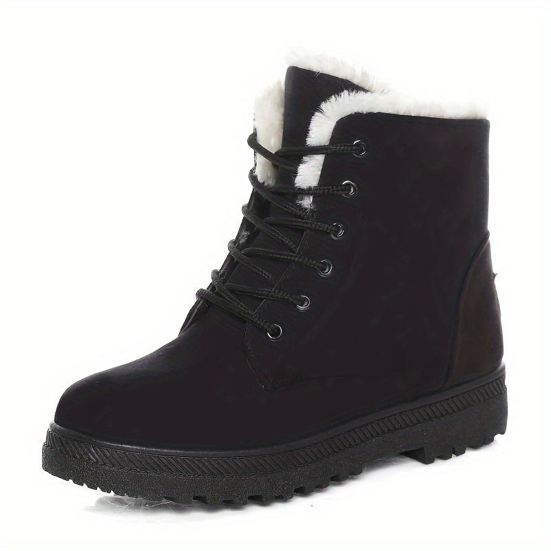 Women's Lightweight Everyday Winter Booties with Lace Front