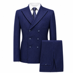 Men's Double Breasted Tweed Three Piece Suit Tailored Weddings