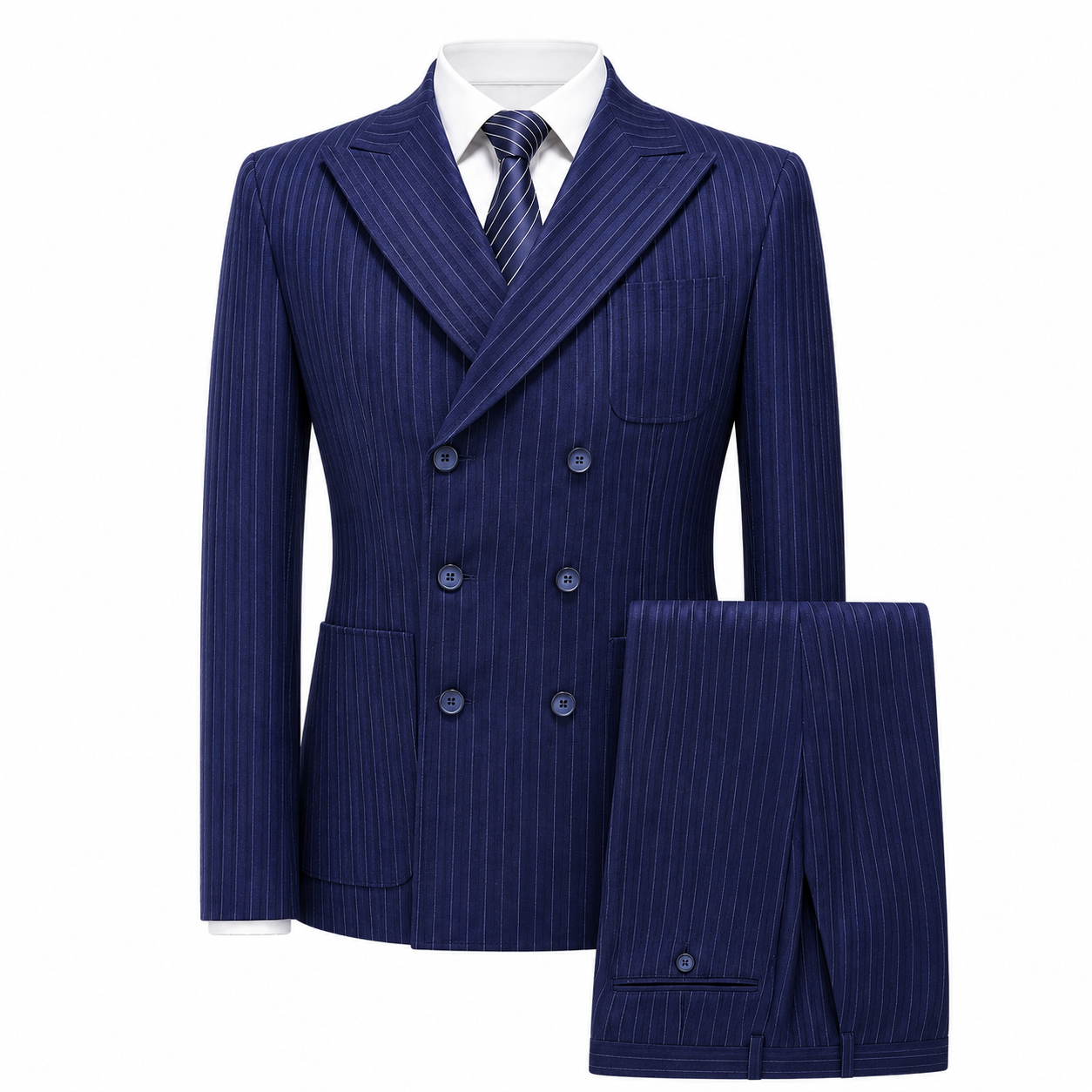 Men's Double Breasted Tweed Three Piece Suit Tailored Weddings