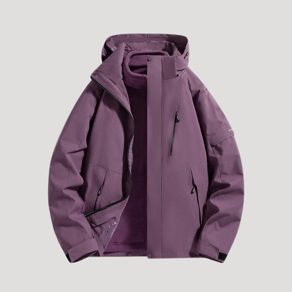 Women's Waterproof Hooded Windbreaker Jacket – Lightweight Outdoor