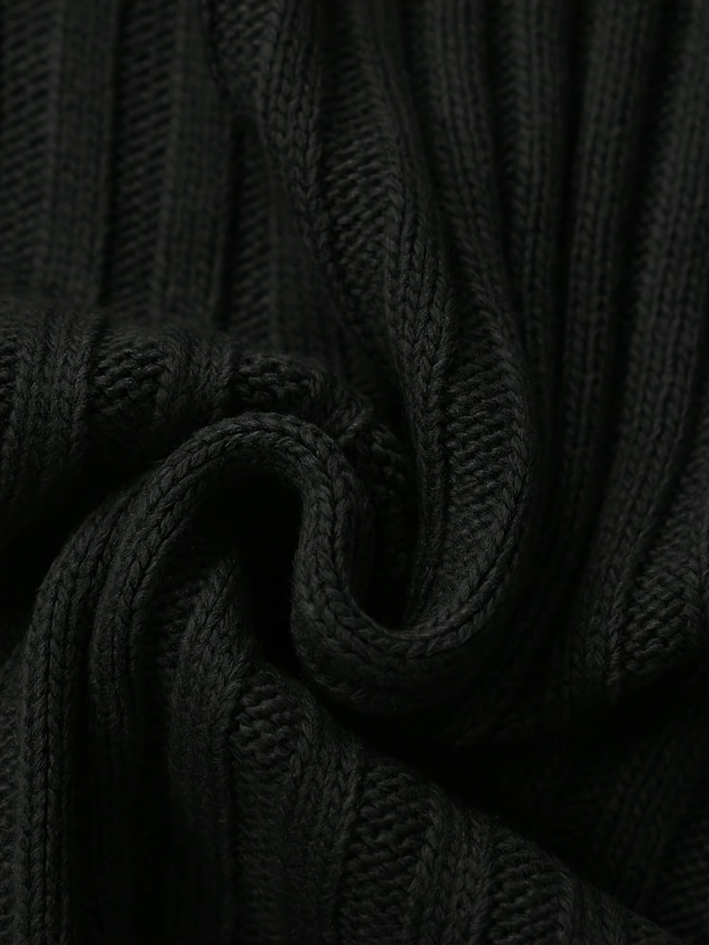 Women's High Neck Rib Texture Easy Fit Knit Pullover