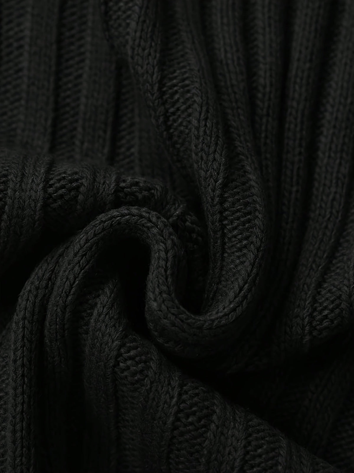 Women's High Neck Rib Texture Easy Fit Knit Pullover